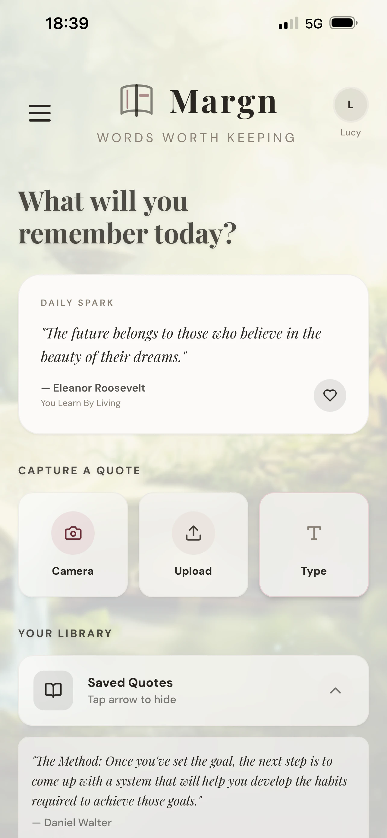 Margn; Quote Journal