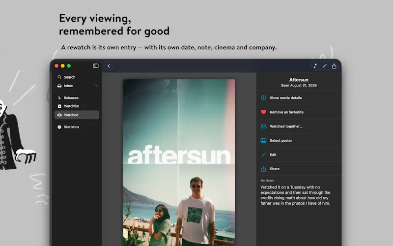 Filmlog for Mac screenshot 3