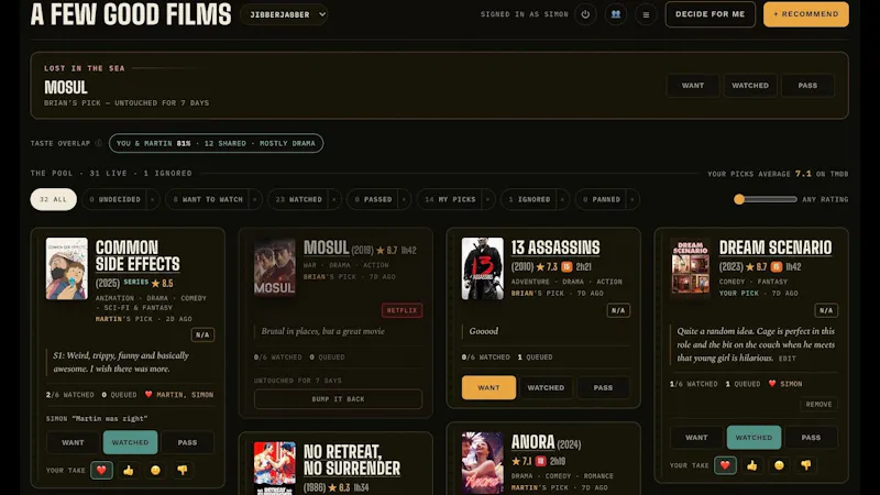 A movie recommendation tool screenshot 2 (video preview)
