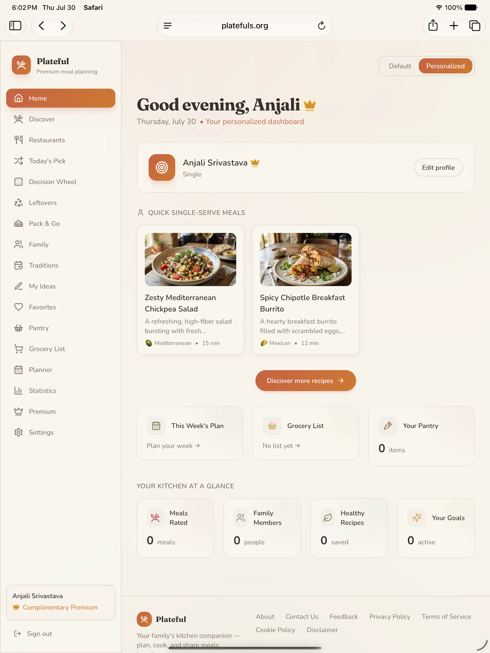 Plateful screenshot 3