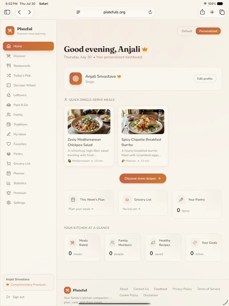 Plateful screenshot 3