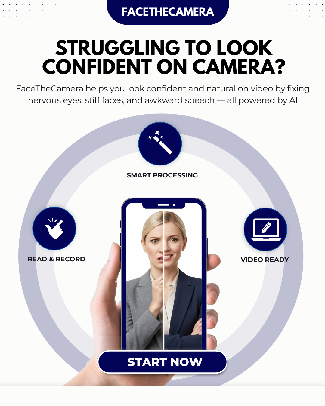 FaceTheCamera - Screenshot 2 showing product features and functionality