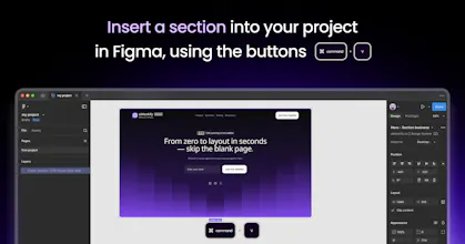 Figma section templates gallery image