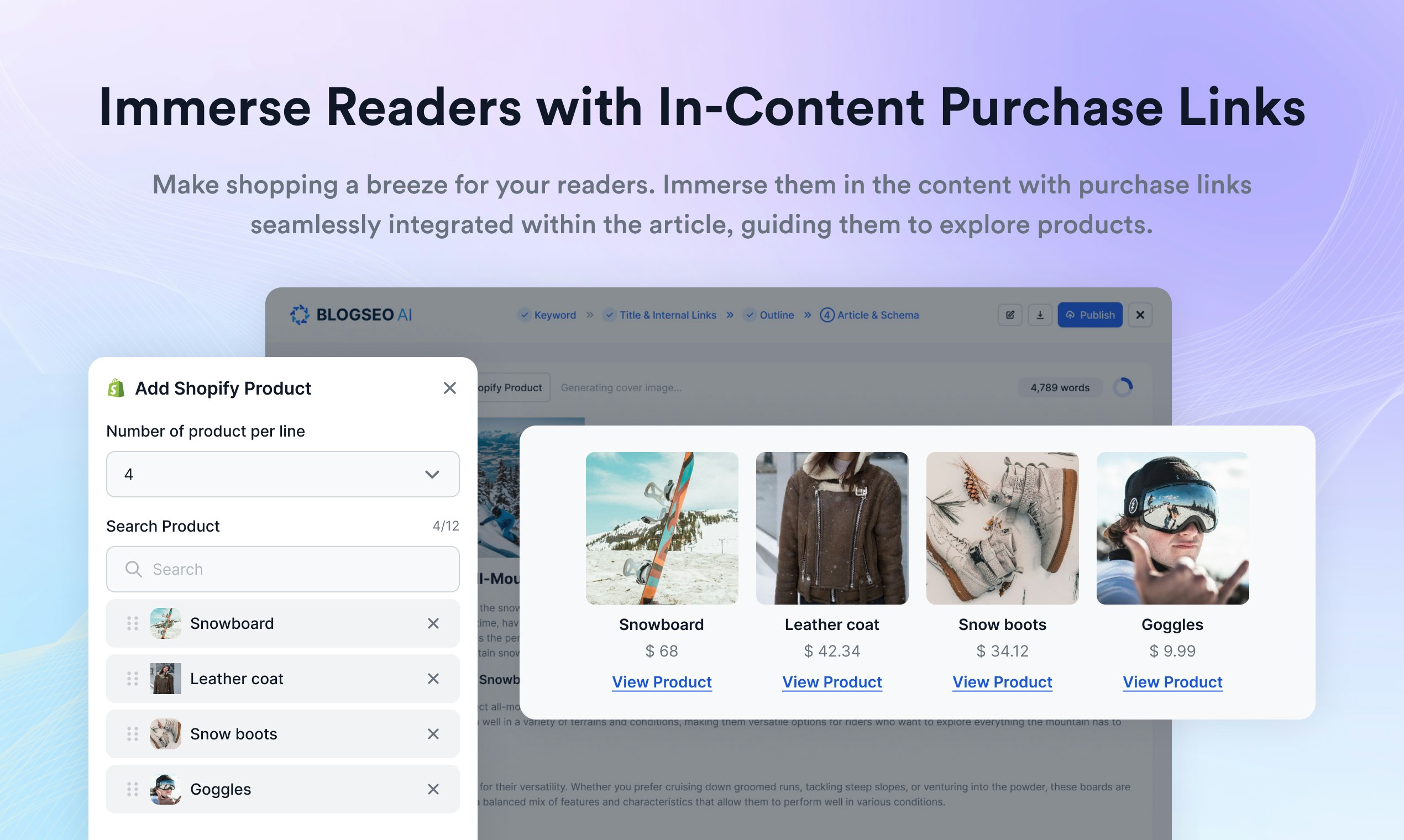 blogseo ai for Shopify - 让AI根据您的产品生成SEO就绪的文章媒体6