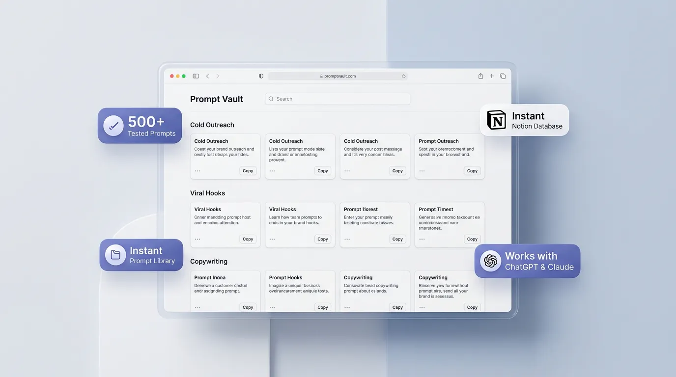 Prompt Vault — 500+ Copy gallery image