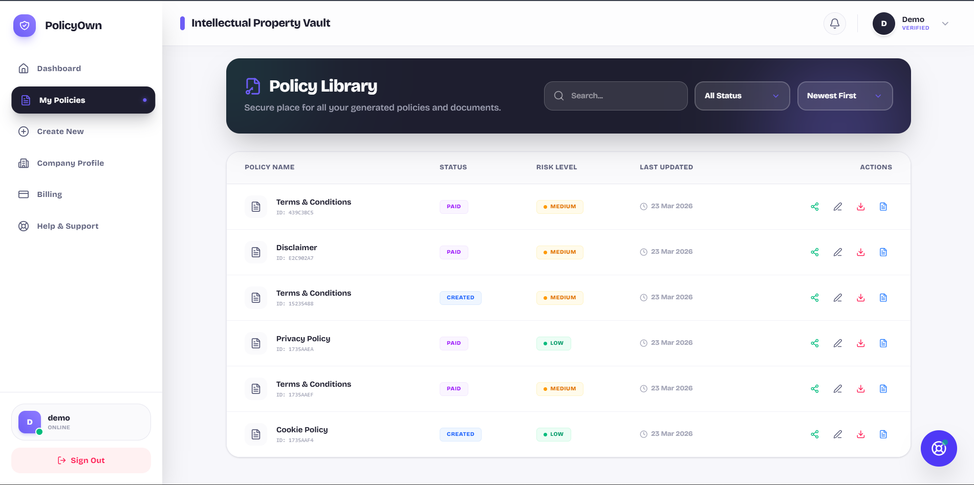 PolicyOwn gallery image
