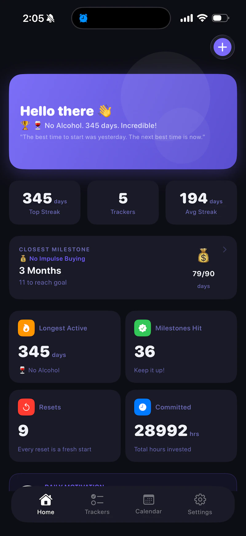 Resetlio , Track What Matters screenshot 1