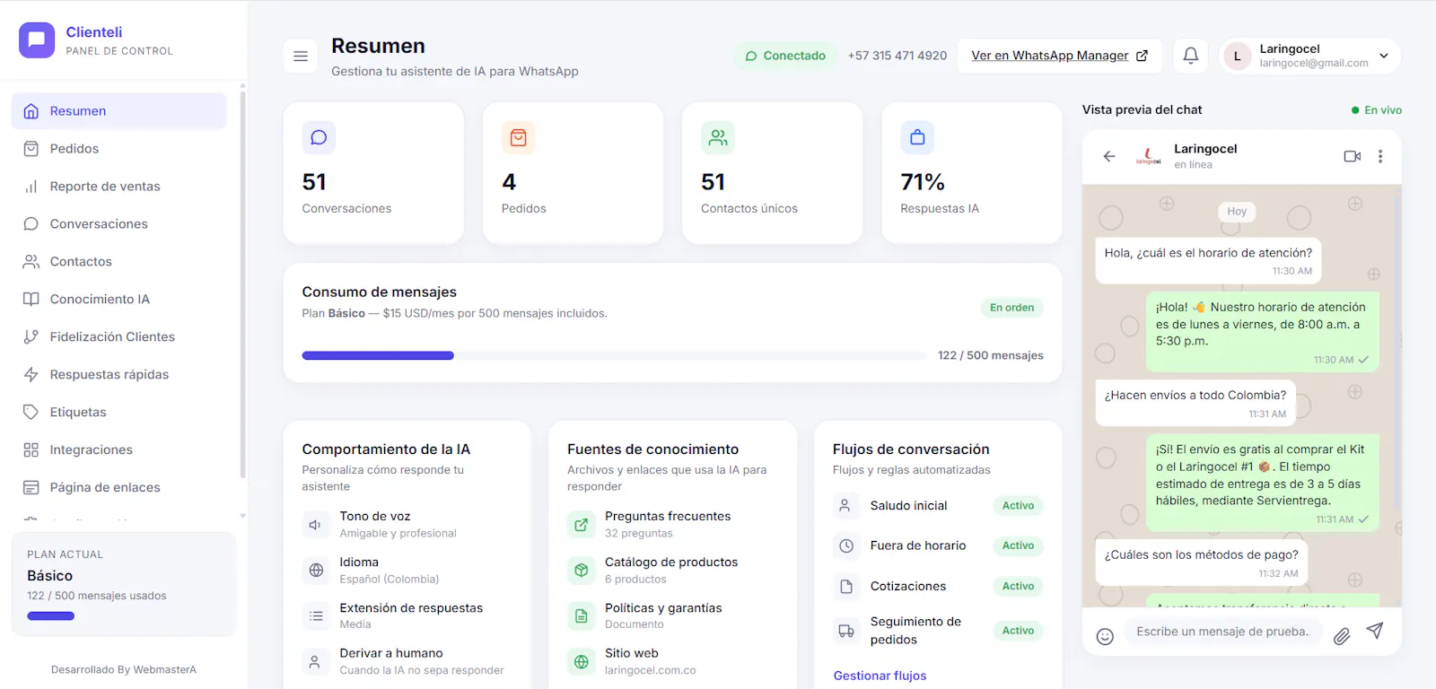 Clienteli screenshot 2