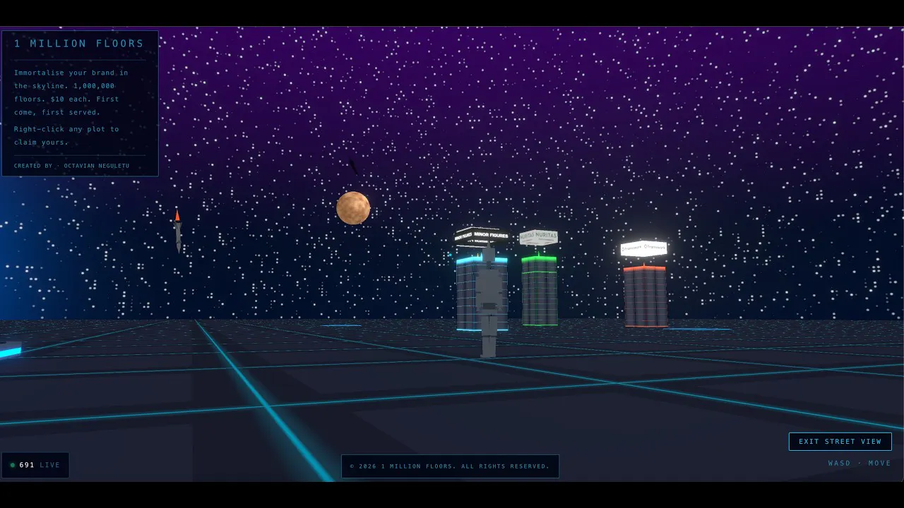 1 Million Floors - a 3D Digital City gallery image