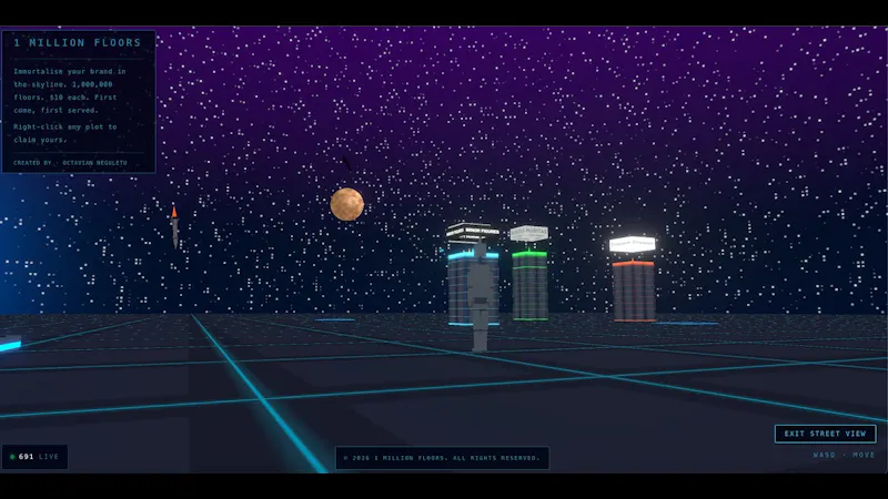 1 Million Floors - a 3D Digital City screenshot 1 (video preview)