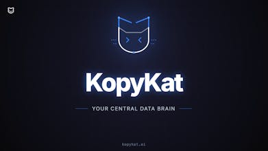 KopyKat - Aggregate & Chat w/ your data gallery image