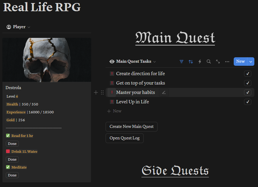 Sistema de RPG da vida real media 2