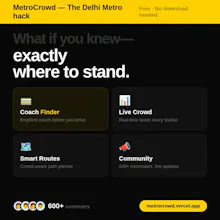MetroCrowd · Delhi Metro gallery image