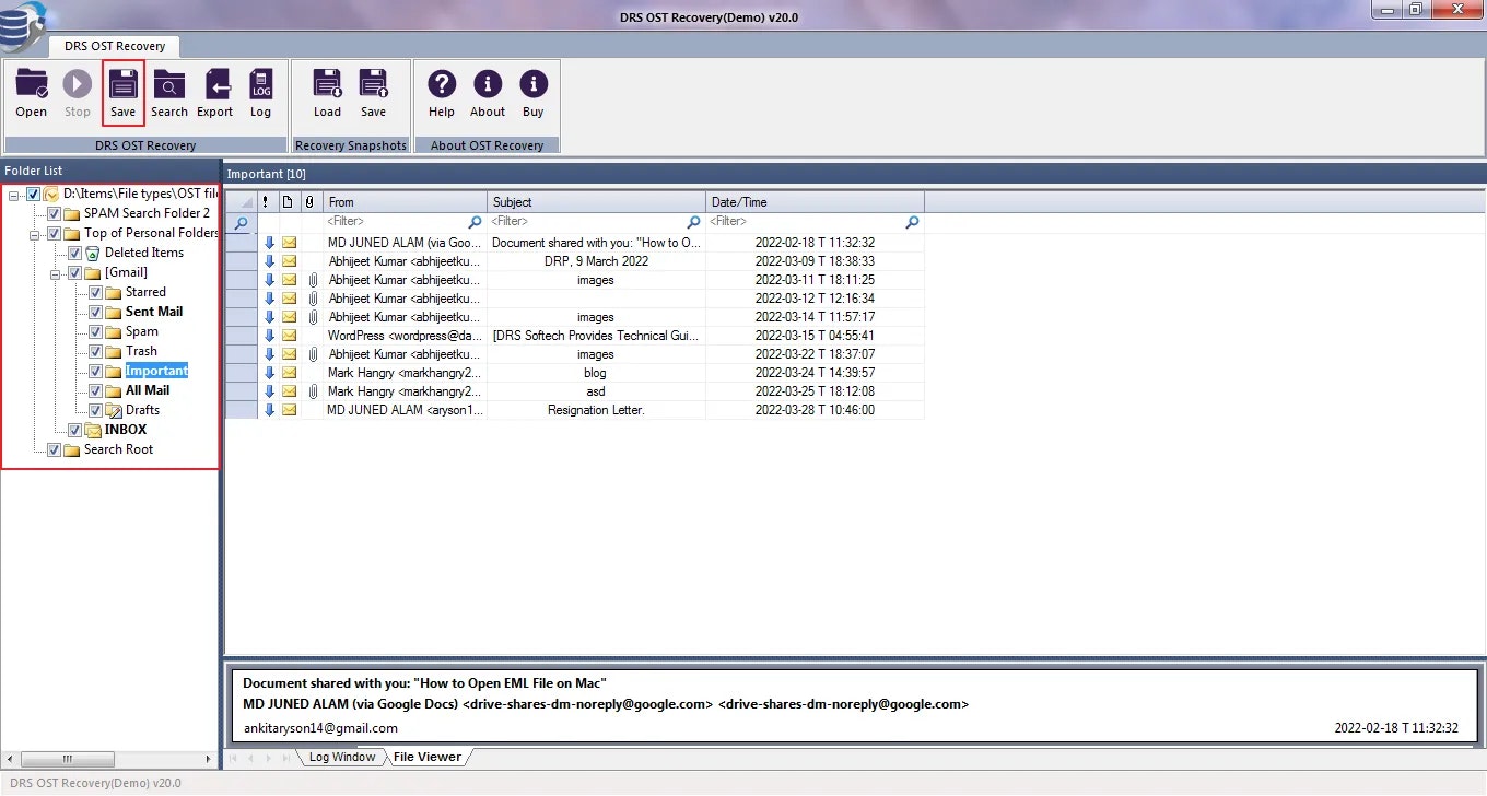 MigrateeMails OST Recovery Tool - Лучшее решение для восстановления поврежденных файлов OST медиа 3
