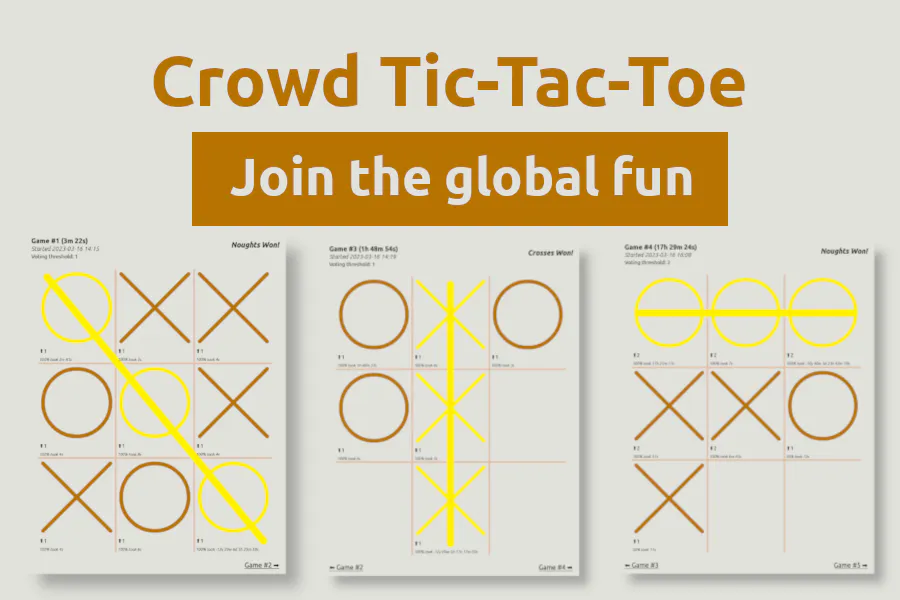 Crowd Tic-Tac-Toe gallery image