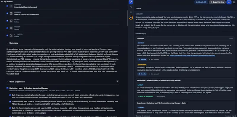 WriteCV screenshot 4