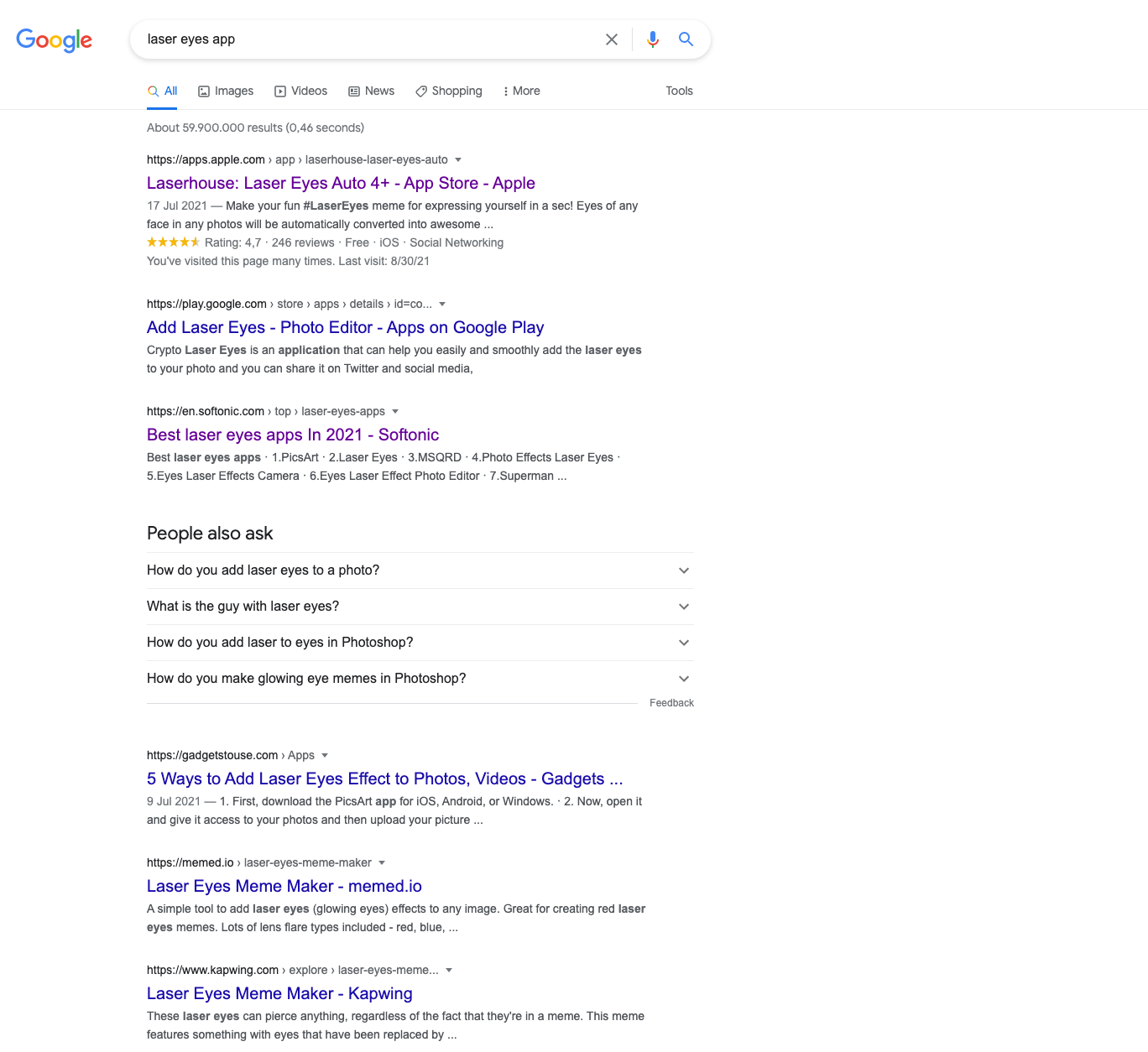 Poll option Laserhouse is now standard in search image
