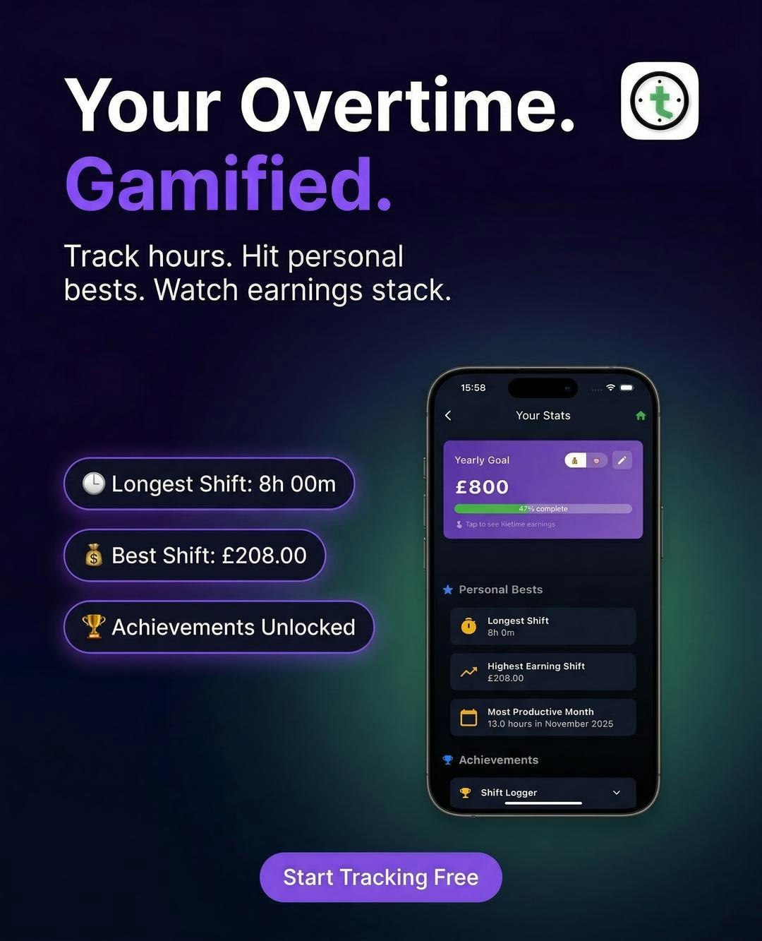 Overtime Live - Shift Tracker gallery image