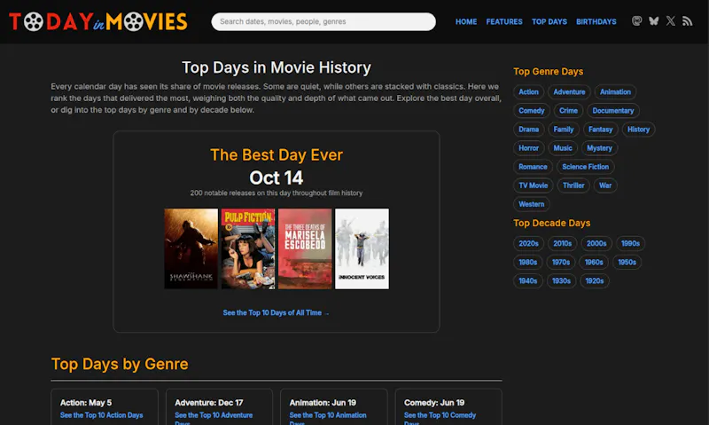 Today in Movies screenshot 5