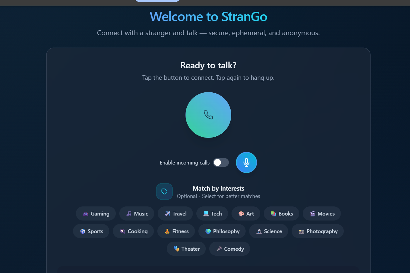 Strango - Screenshot 2 showing product features and functionality