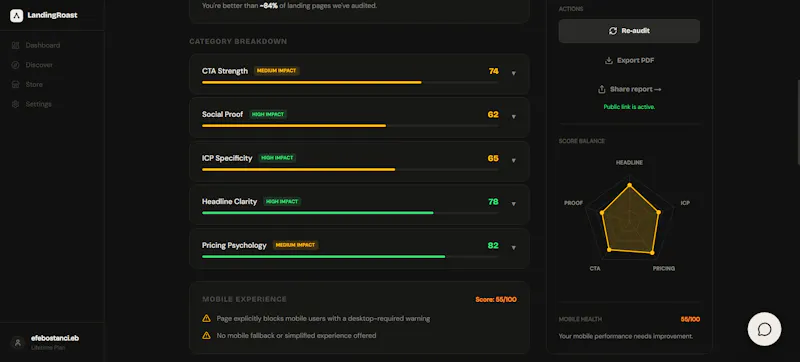 LandingRoast screenshot 3