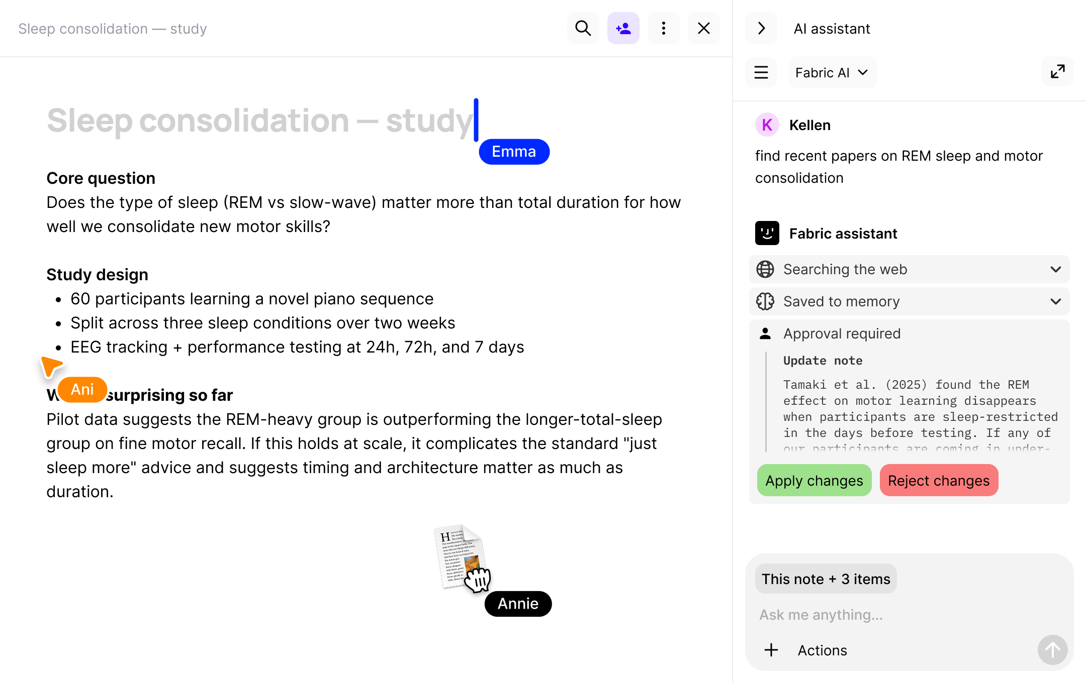 Fabric screenshot