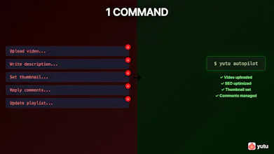 YouTube CLI, MCP server, Skill and Agent gallery image