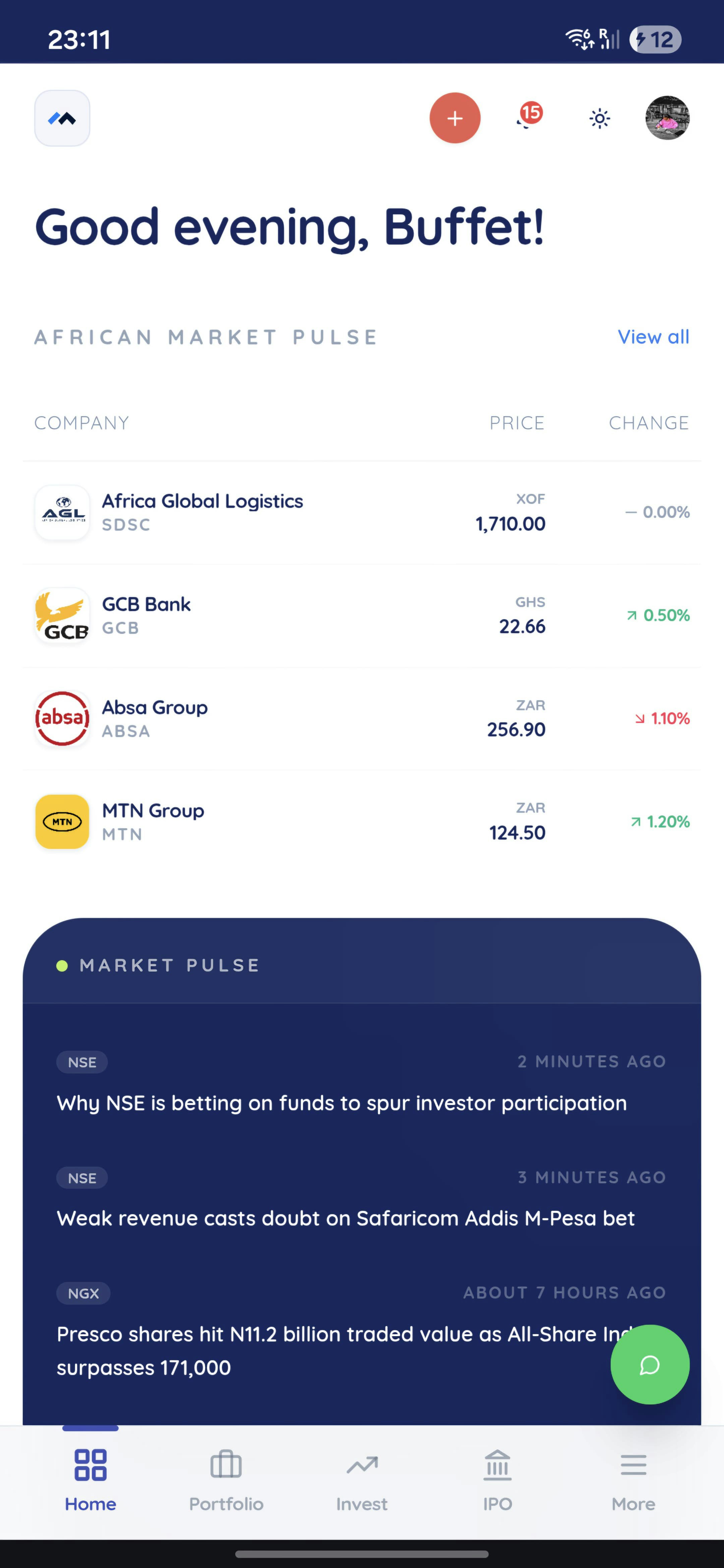 mystocks.africa - Screenshot 3 showing product features and functionality