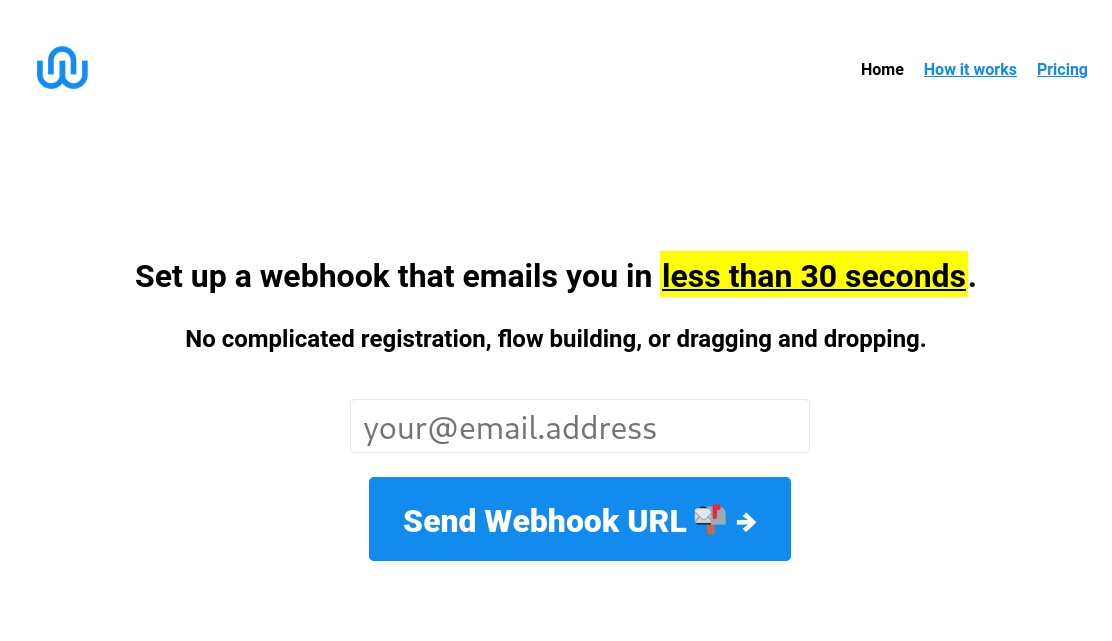 Webhook (ed) 이메일 - 30 초 안에 이메일을 보내는 웹 후크를 받으세요 미디어 1