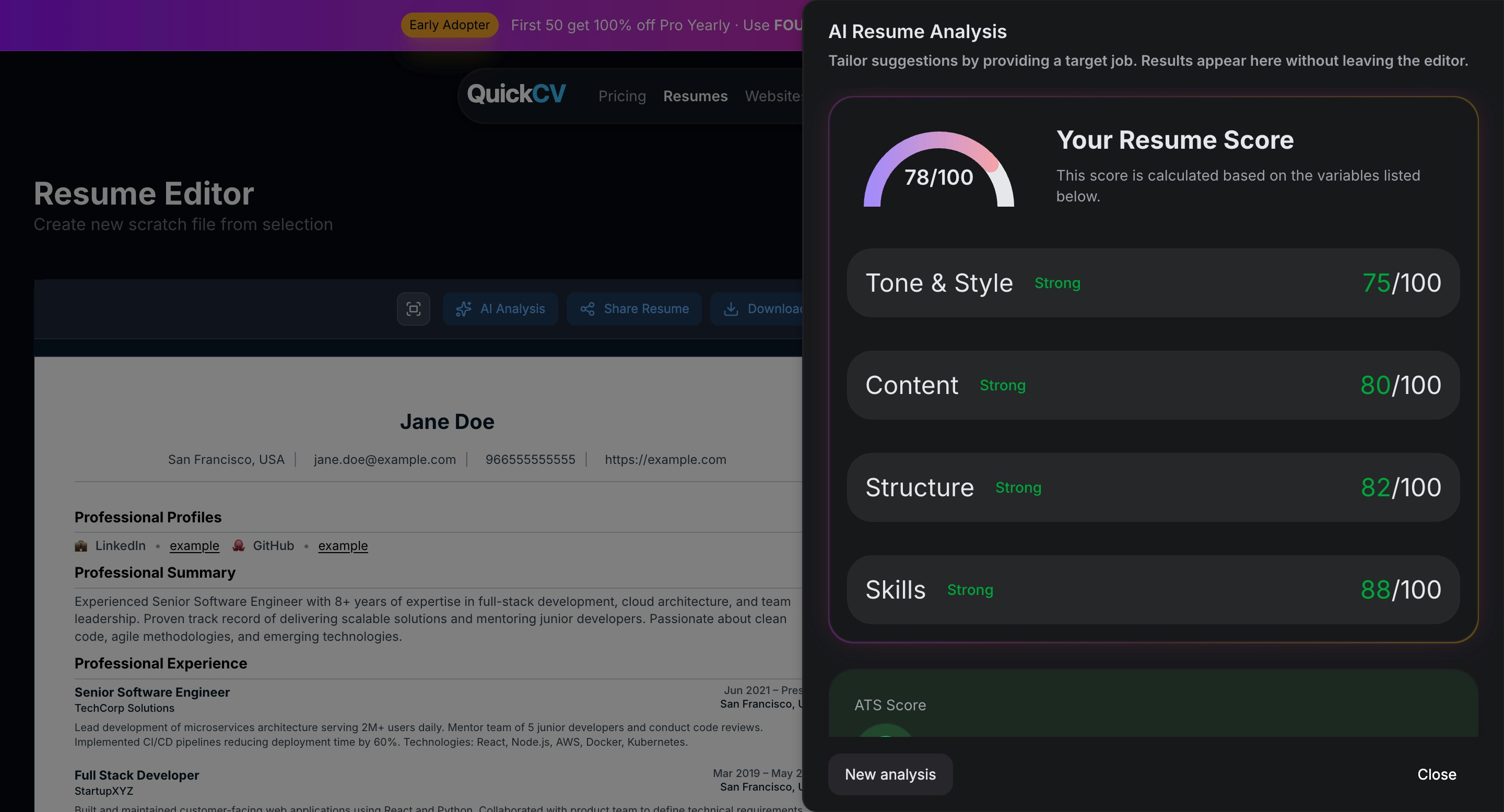 QuickCV gallery image