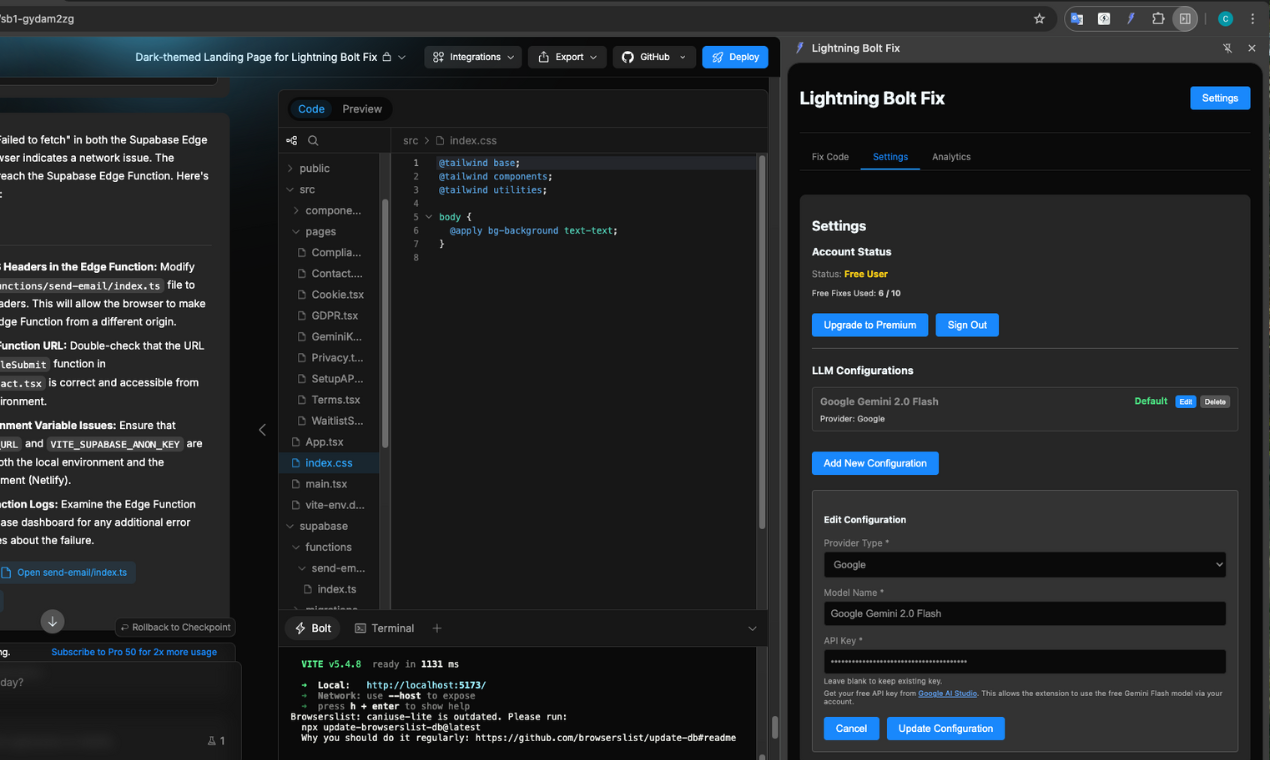 Lightning Bolt Fix Chrome Extension gallery image
