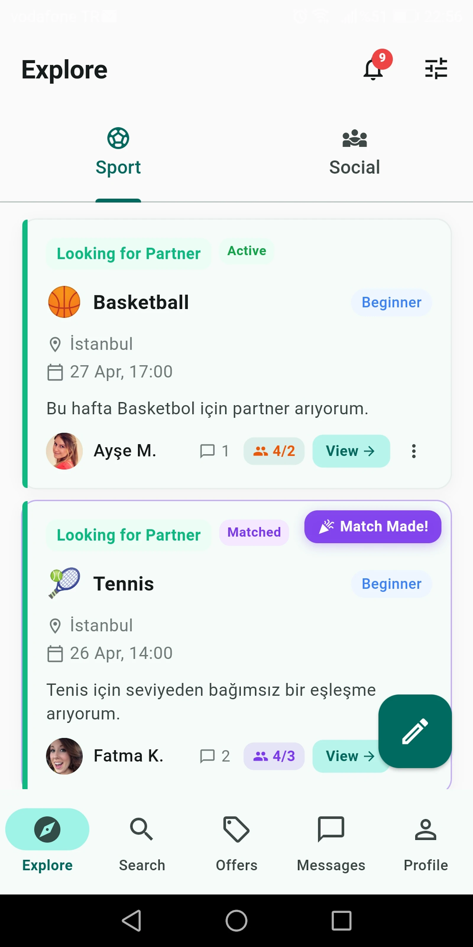 OnlySocialSports screenshot 1
