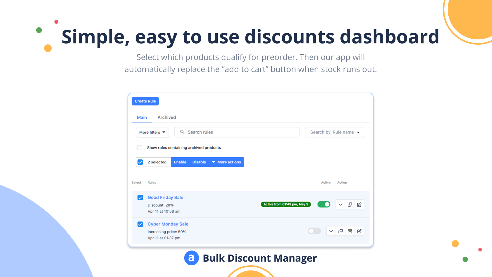 Shopify Bulk Discount & Sales Manager media 2