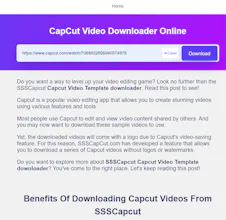SSS Capcut video downloader gallery image