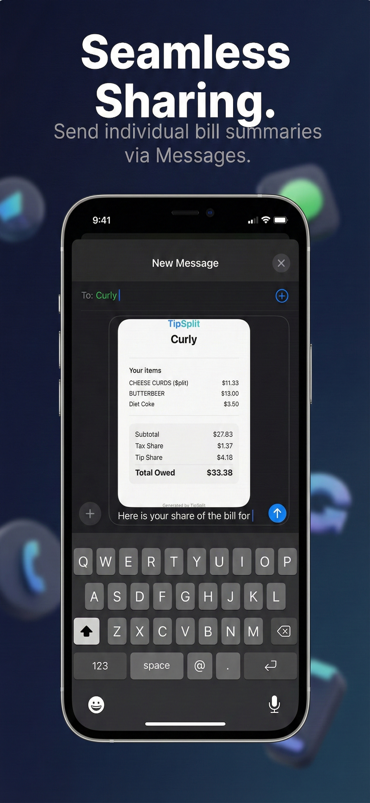 Tip-Split - Screenshot 2 showing product features and functionality