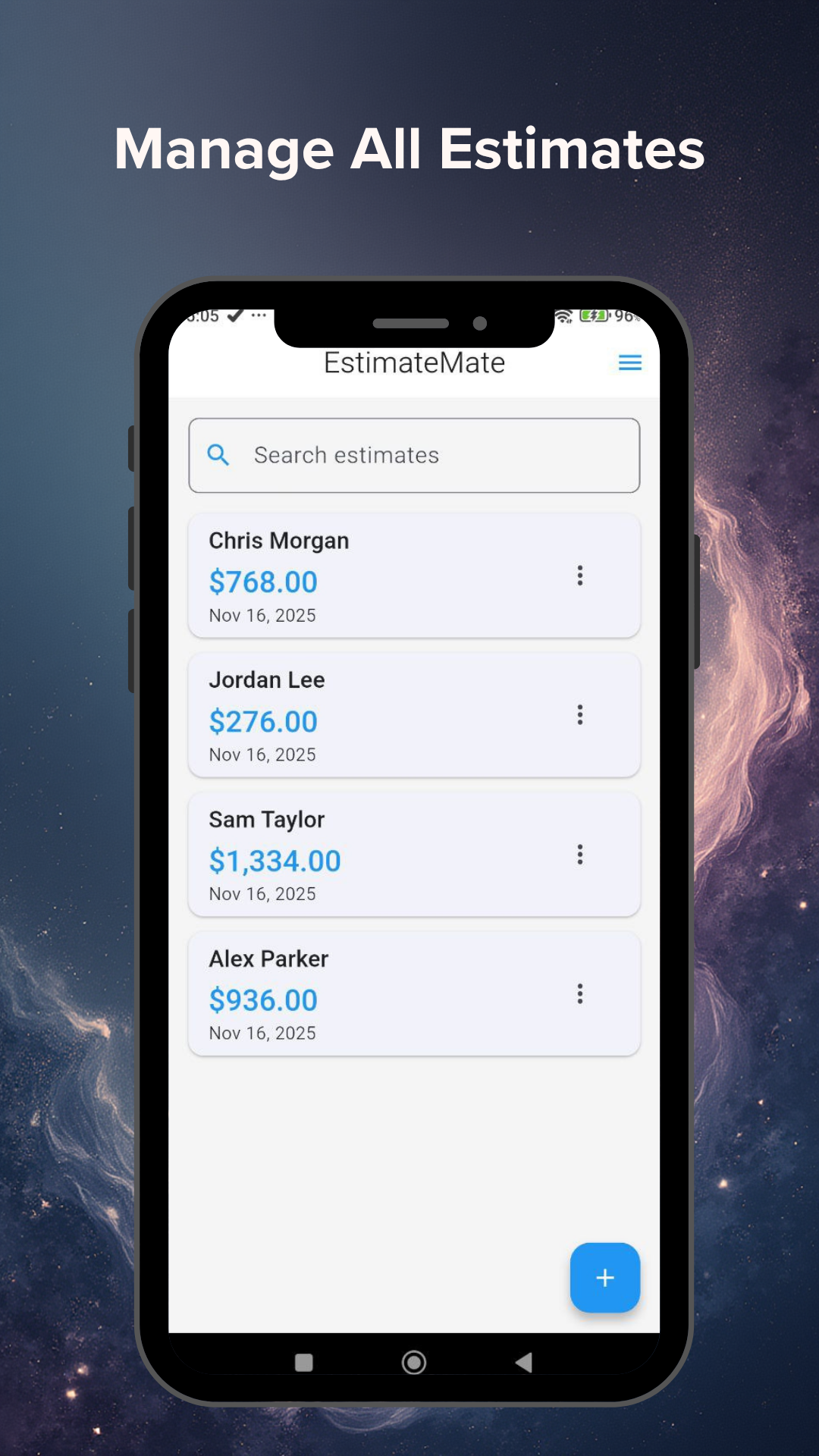 EstimateMate - Offline - Screenshot 3 showing product features and functionality