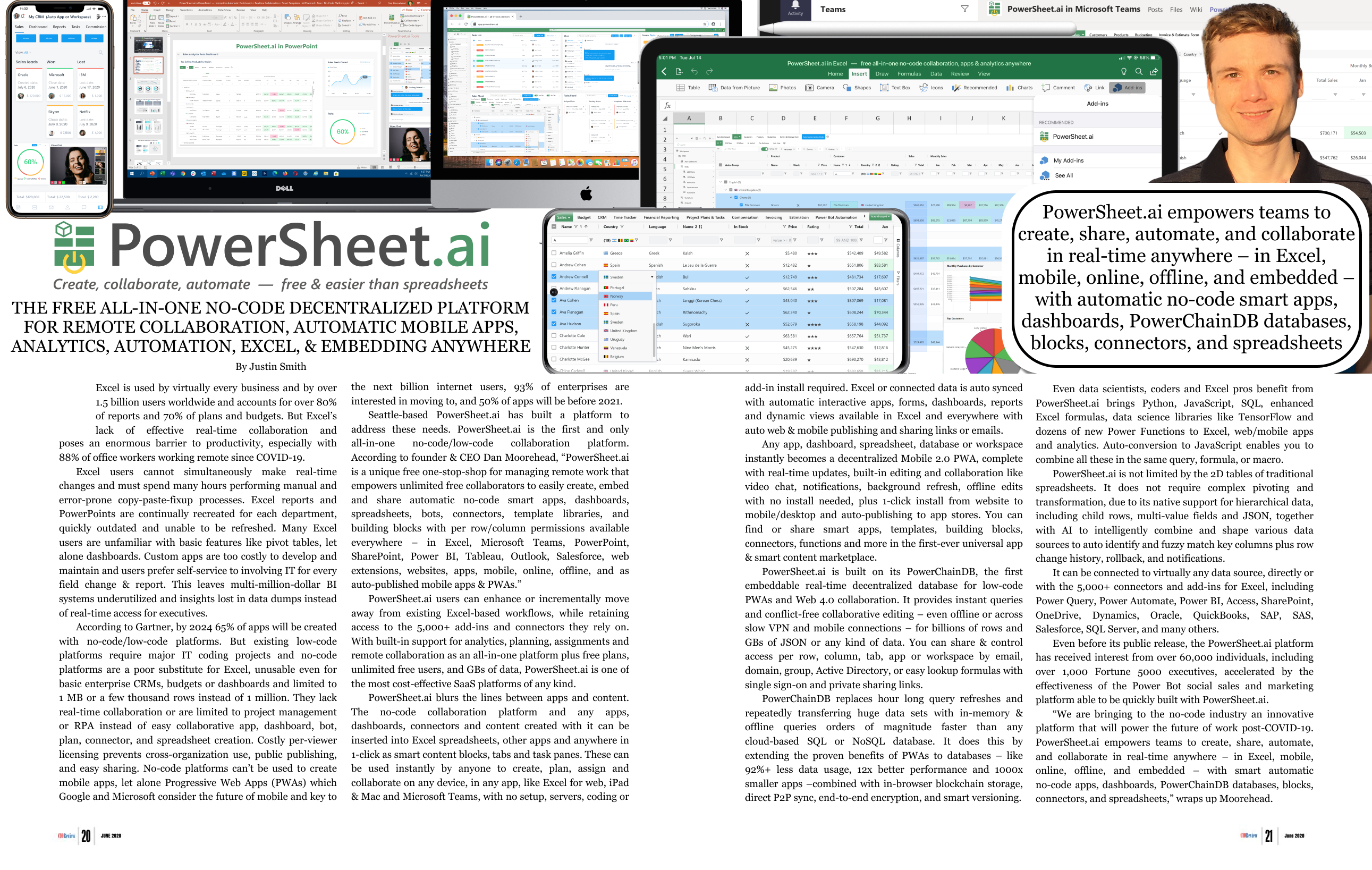 PowerSheet.ai Free No-Code Collab & Apps gallery image