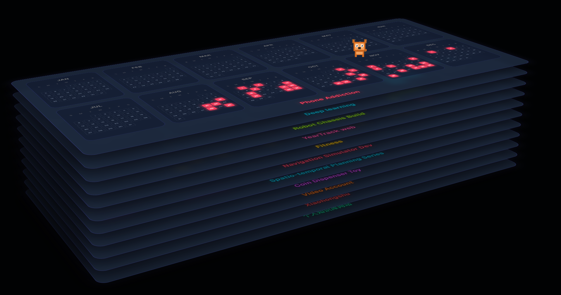 YearTrack - Product Hunt launch logo and brand identity