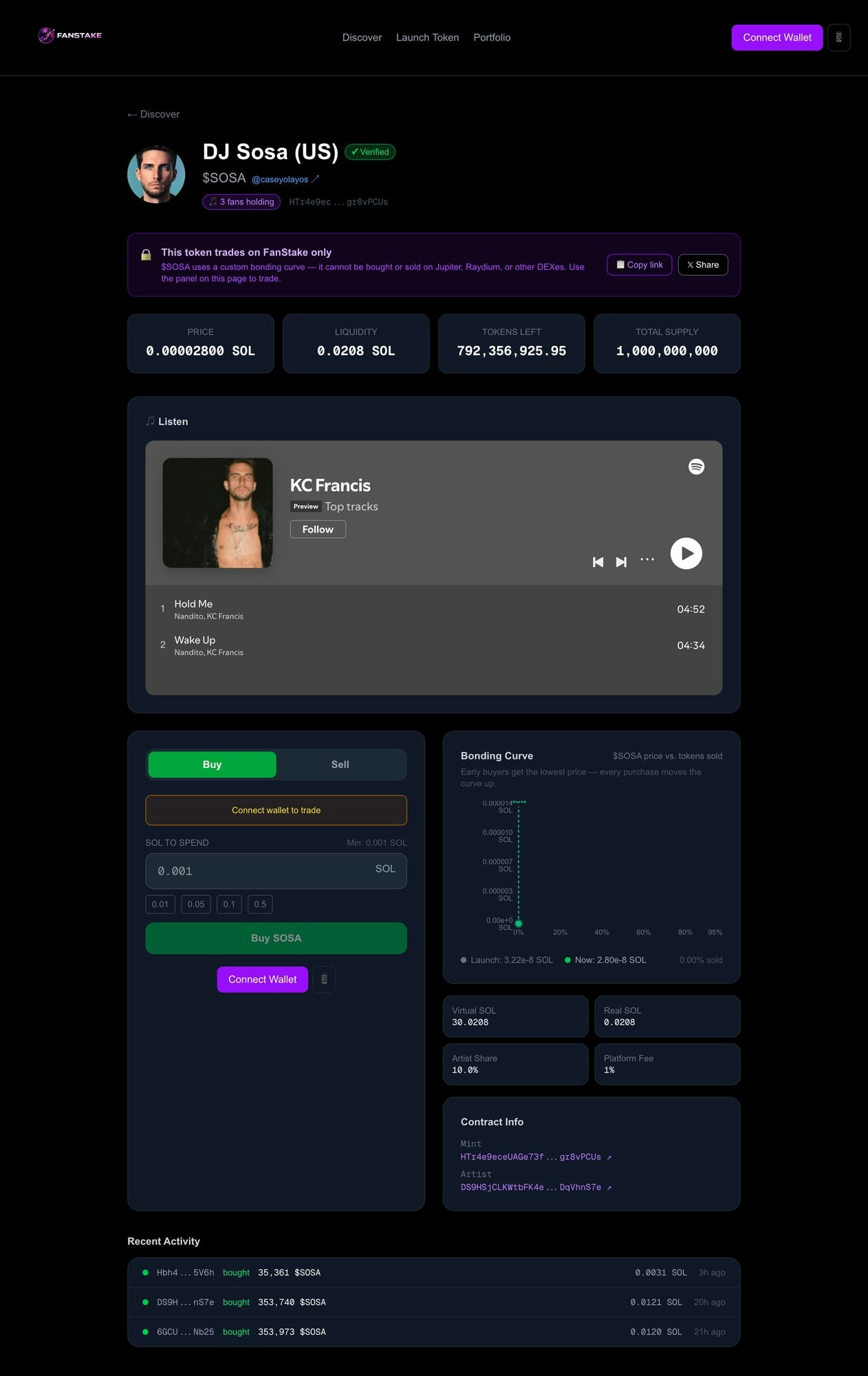 FanStake - Screenshot 3 showing product features and functionality