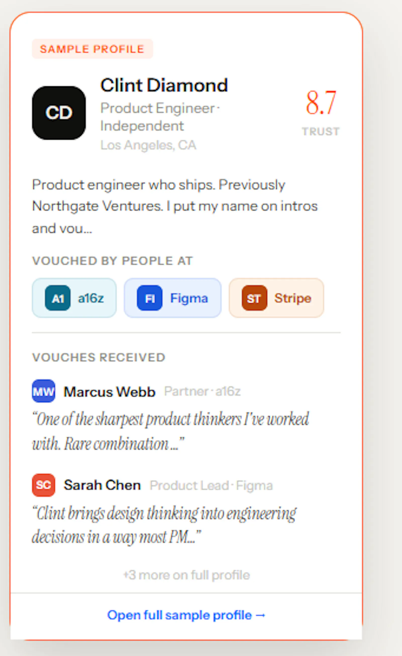 Vouch screenshot 3