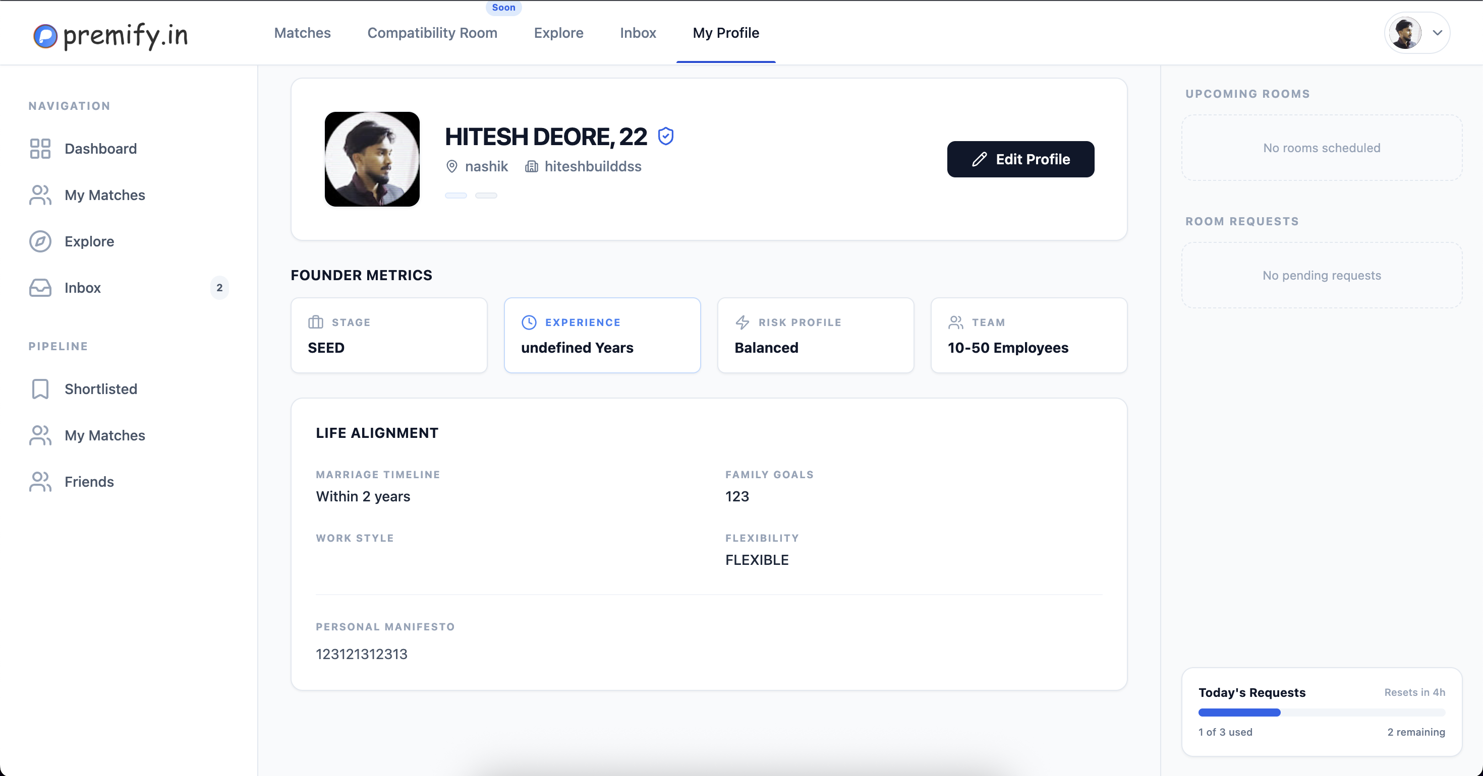 Premify - Screenshot 2 showing product features and functionality