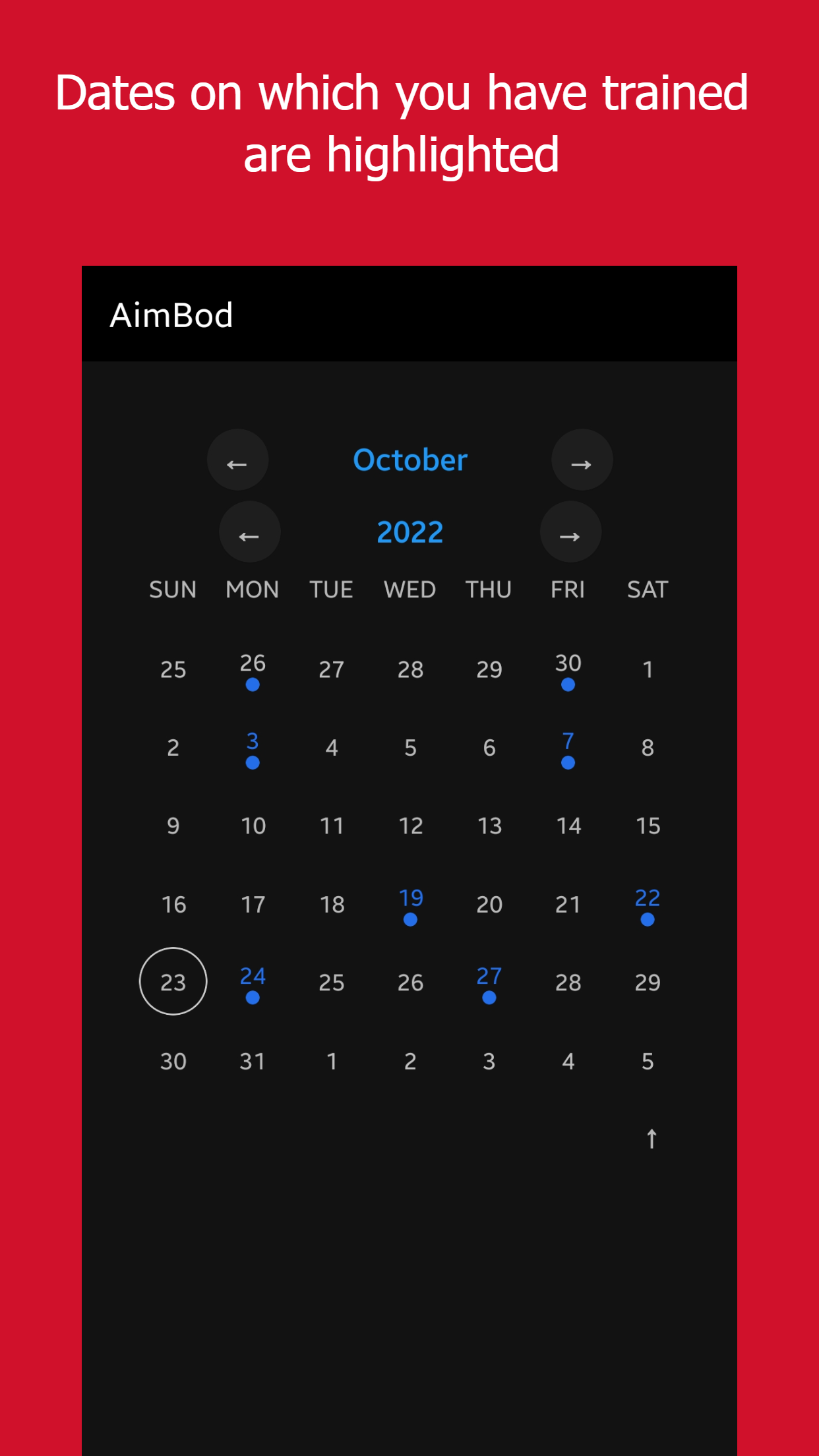 Mídia 2 de Aimbod: Tracker de exercícios