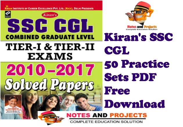 SSC CGL Practice Set Kiran Publication PDF Free Download