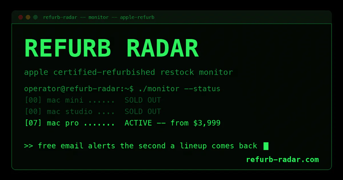 Refurb Radar gallery image