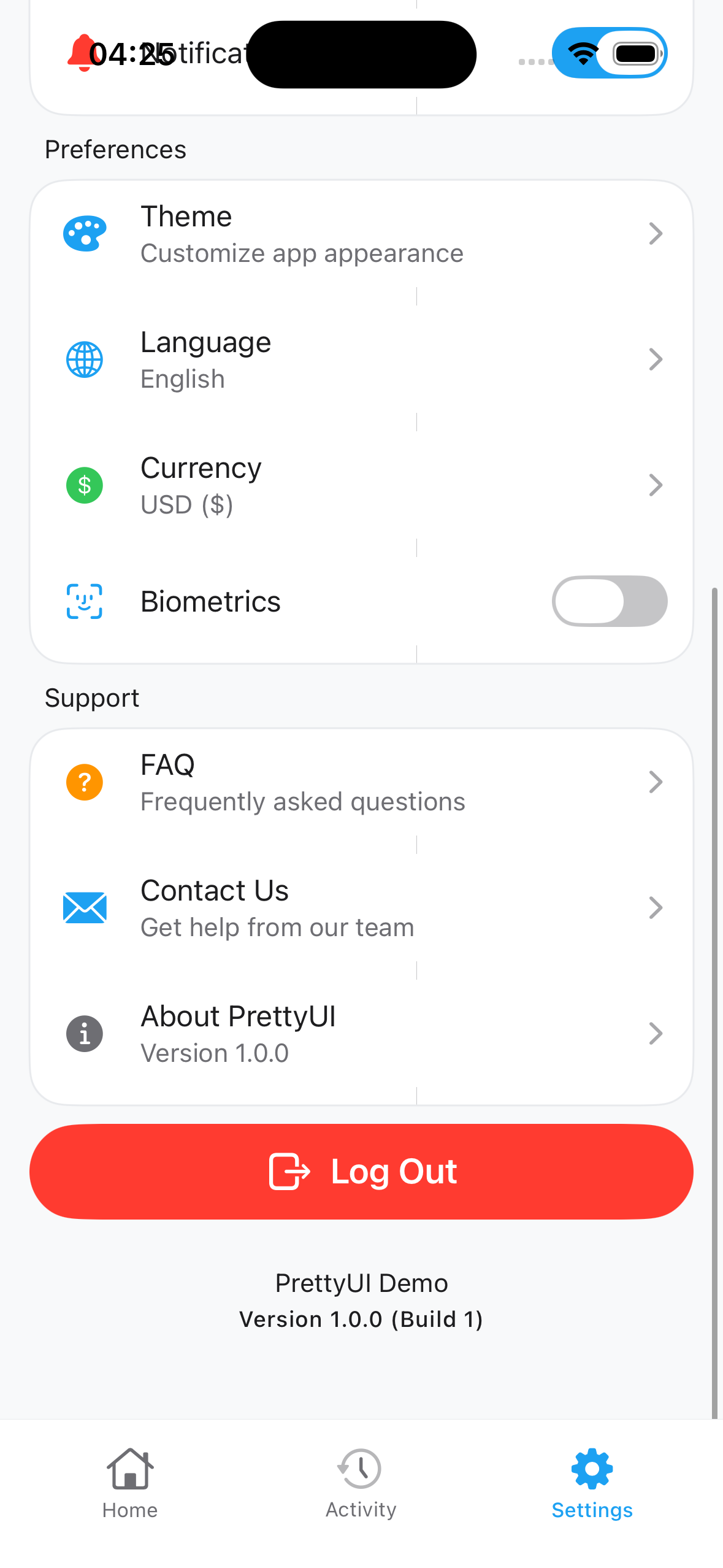 PrettyUI - Screenshot 3 showing product features and functionality