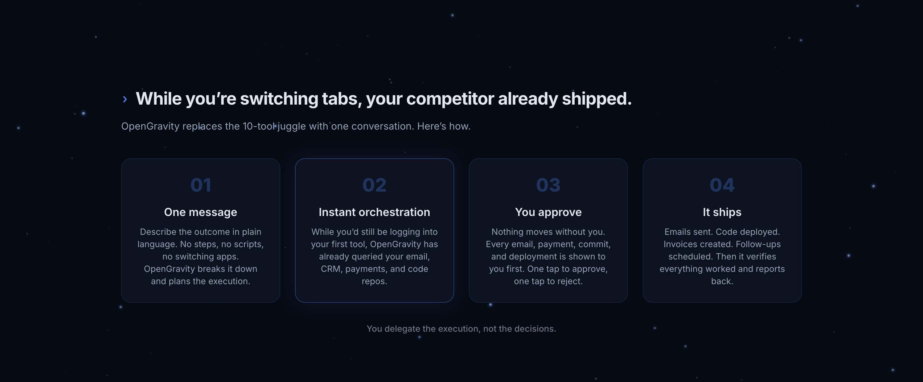 OpenGravity gallery image