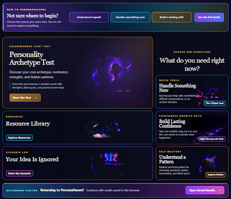 PersonaHaven screenshot 2