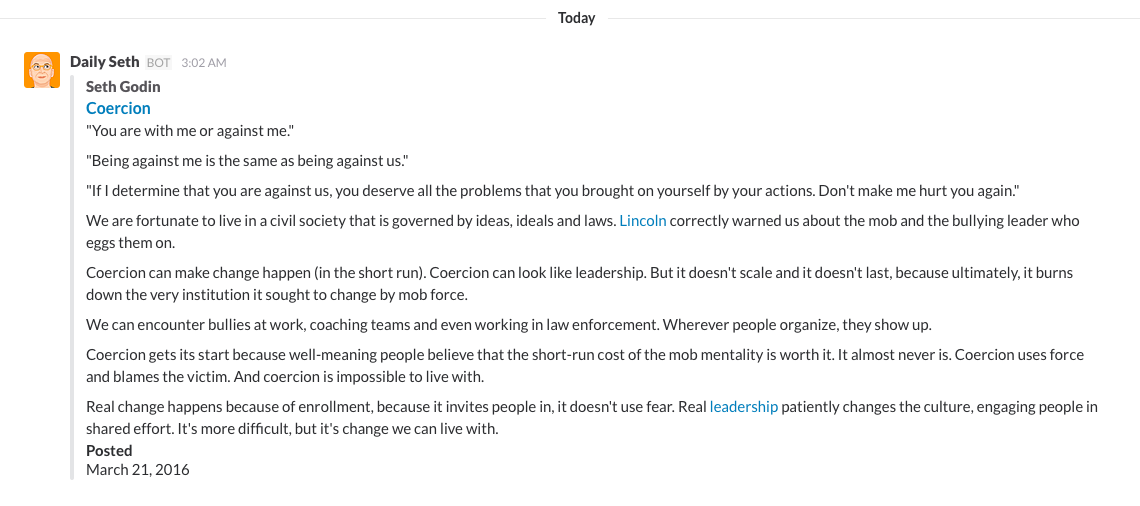 Daily Seth gallery image