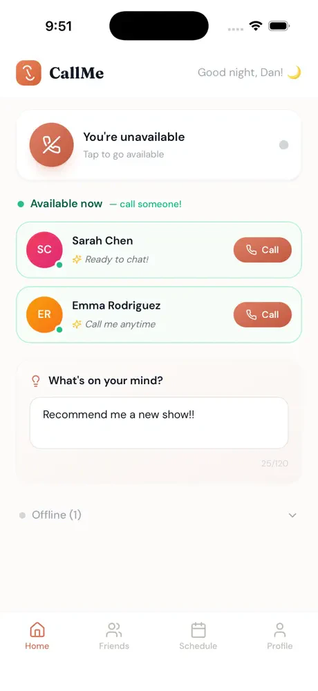 CallMe screenshot 1