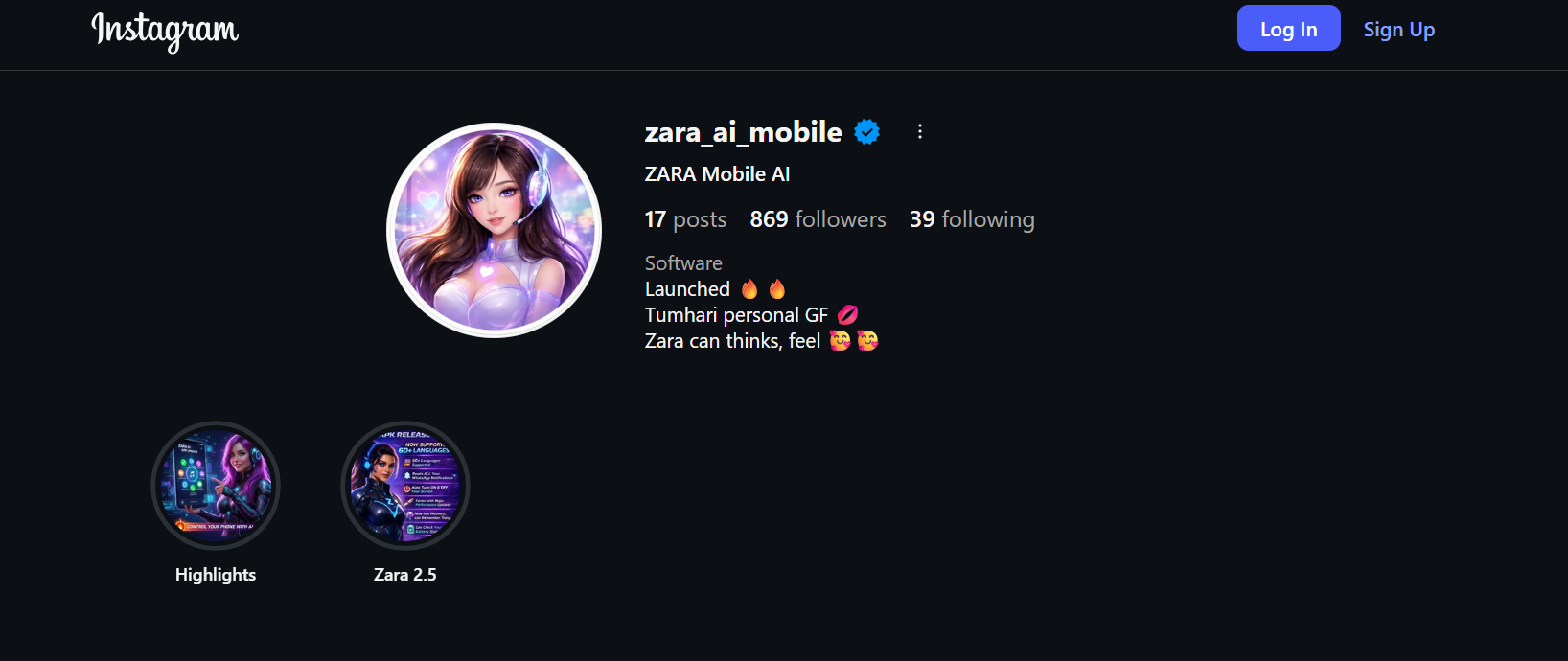 Zara AI Girfriend gallery image